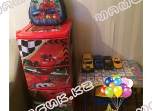 КОМОД пластиковый ТАЧКИ