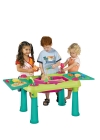 KETER Столик CREATIVE для детского творчества и игры с водой и песком, Зелено-фиолетовый(79x56x50h)