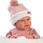 LLORENS: Кукла малышка Тина 43см в роз.пижаме, с матрасиком