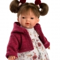 LLORENS: Кукла Вера 33 см, брюнетка в платье с цветами