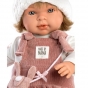 LLORENS: Кукла Карла 42 см, блондинка в розовом сарафане с сумочкой